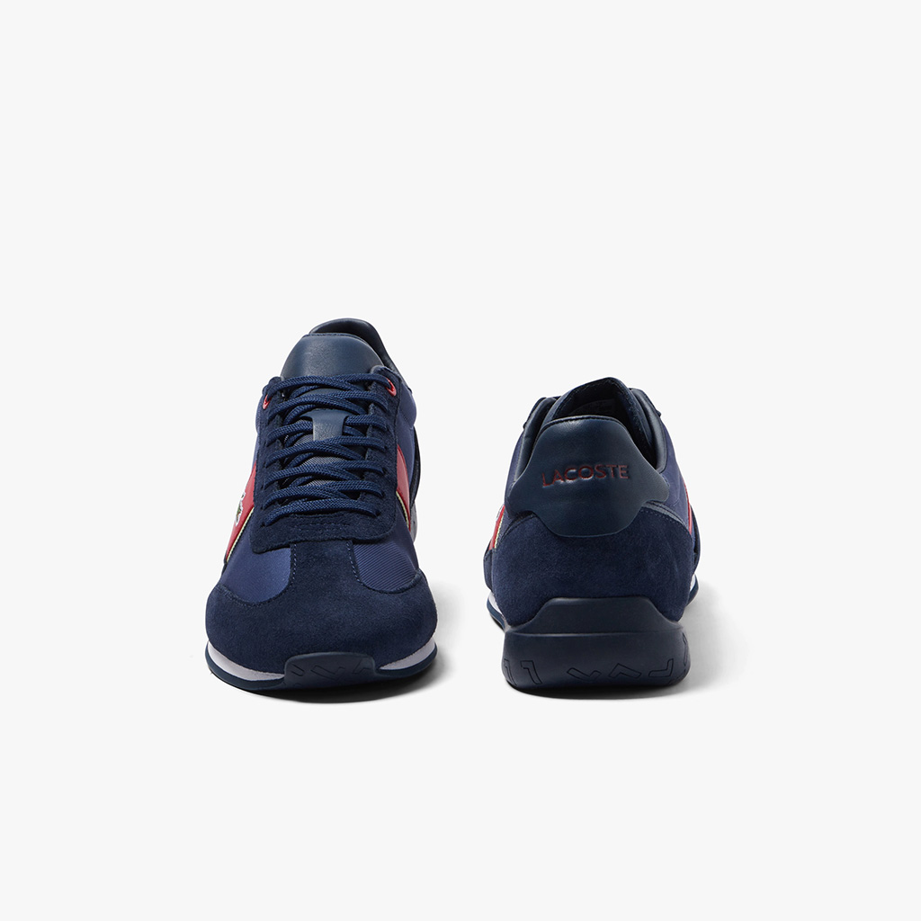 Giày nam Lacoste Angular Textile and Leather 222 – Xanh Navy