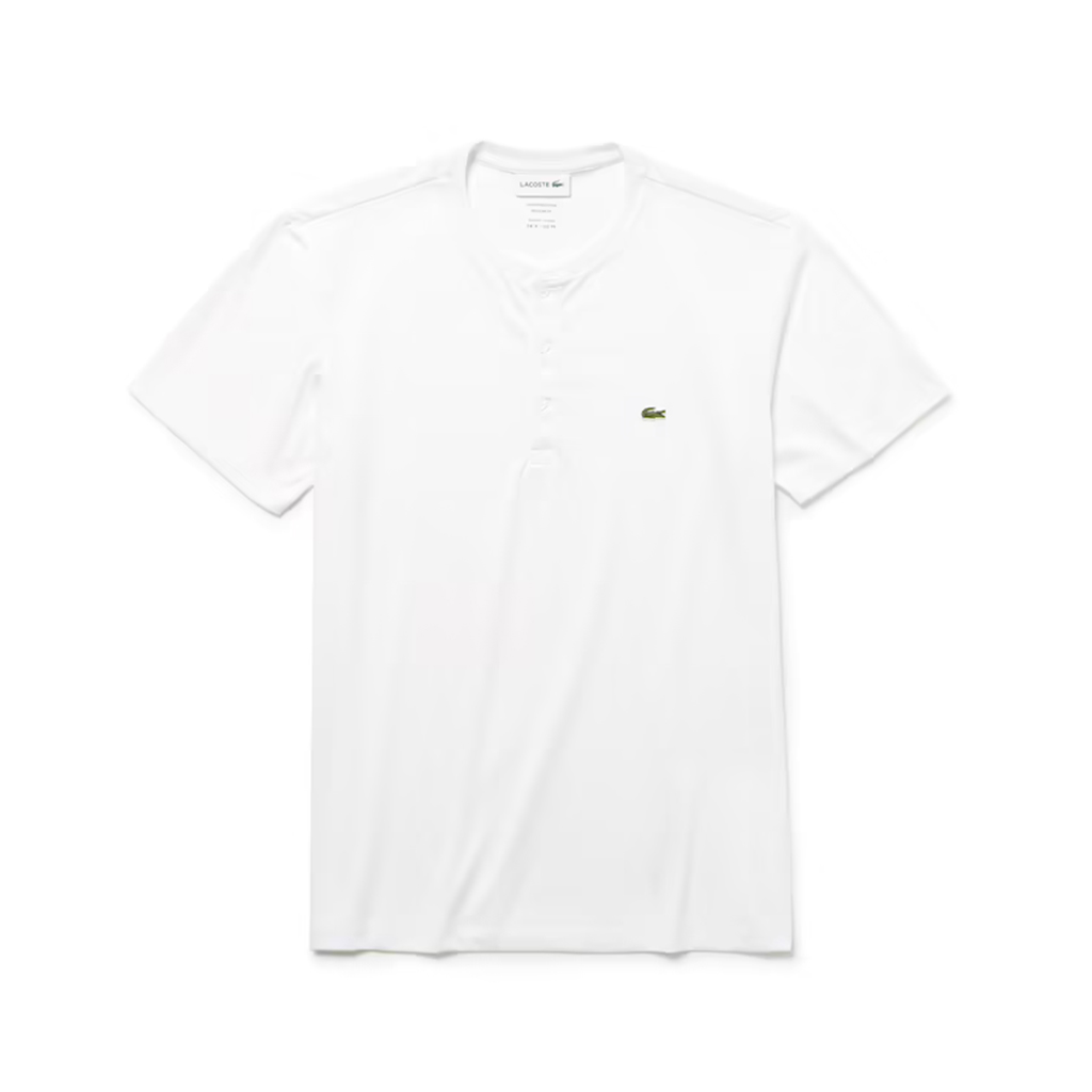 Áo Lacoste Henley Neck T-Shirt – Trắng