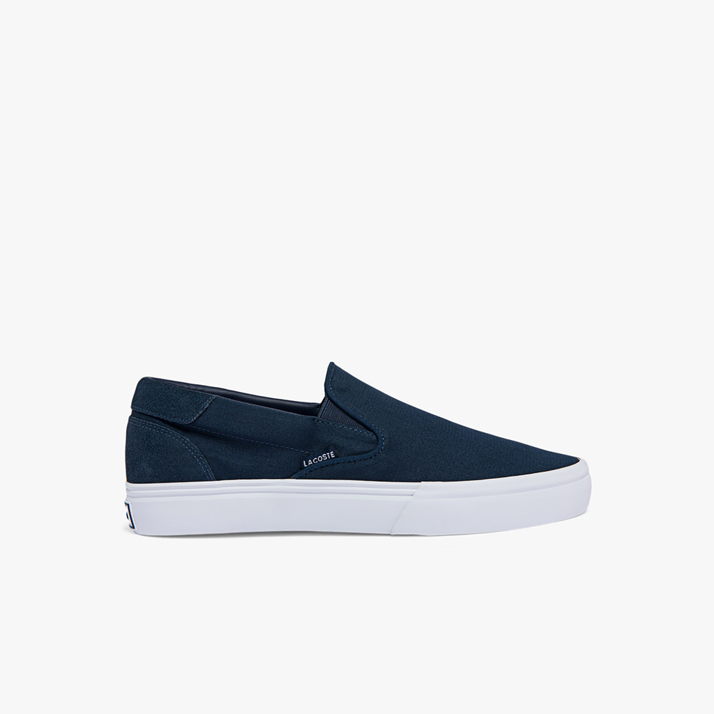 Giày nam Lacoste Jump Serve Canvas Slip on  – Xanh Navy