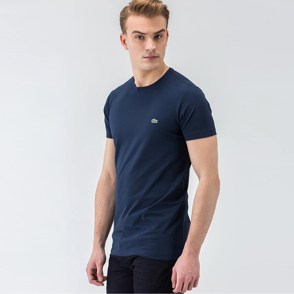 Áo Lacoste Pima Jersey Crew T-shirts – Xanh Navy