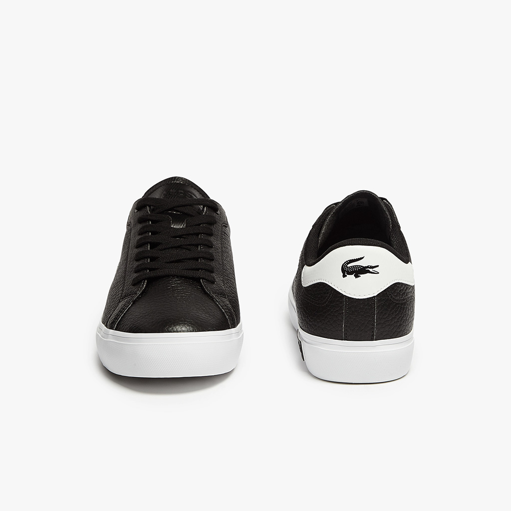 Giày nam Lacoste Powercourt Leather 0721 – Đen