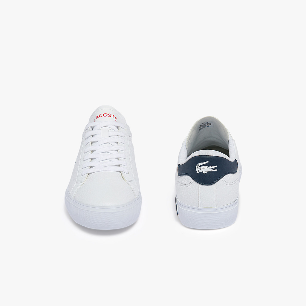 Giày nam Lacoste Powercourt Leather 0721 – Trắng