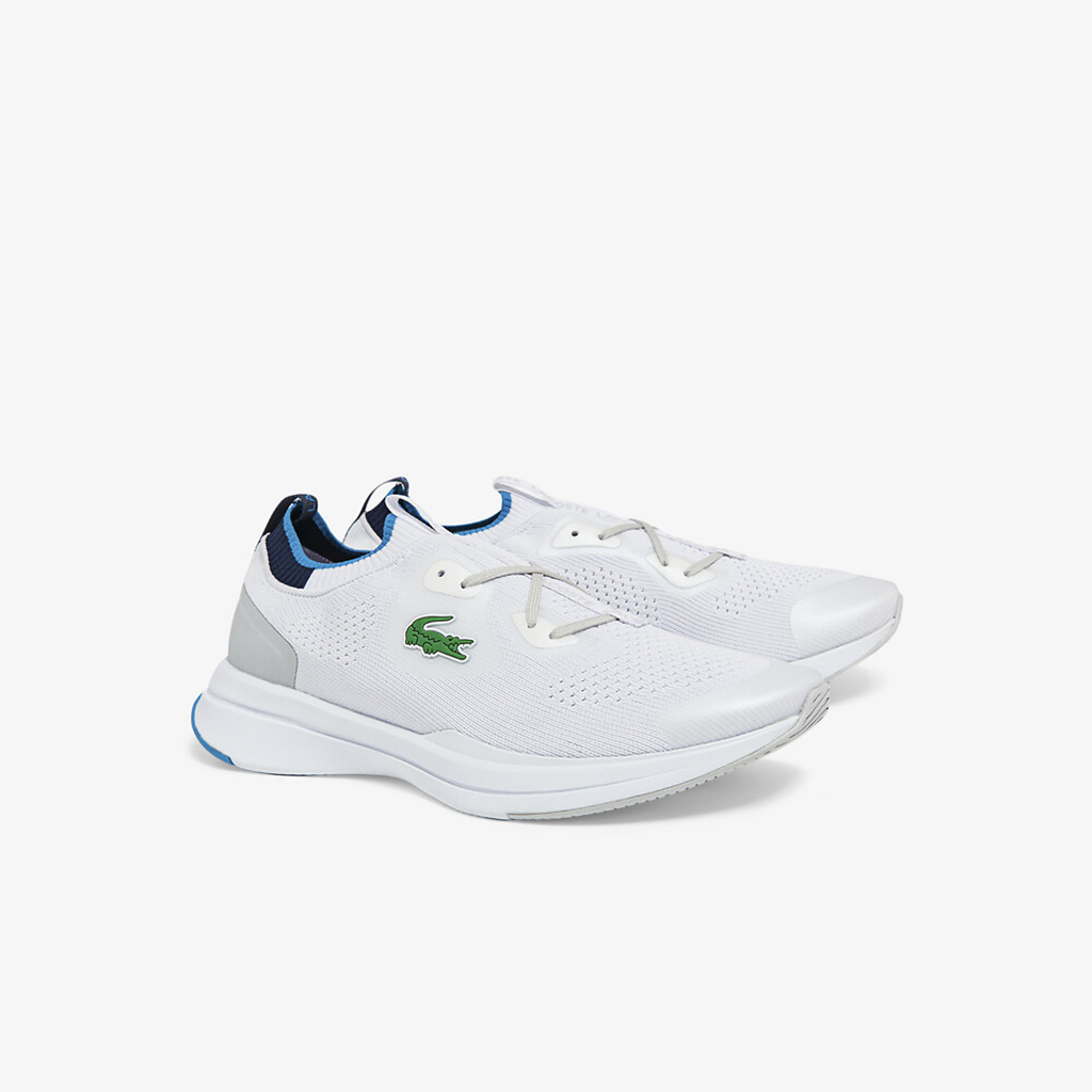 Giày thể thao nam Lacoste Run Spin Knit – Trắng