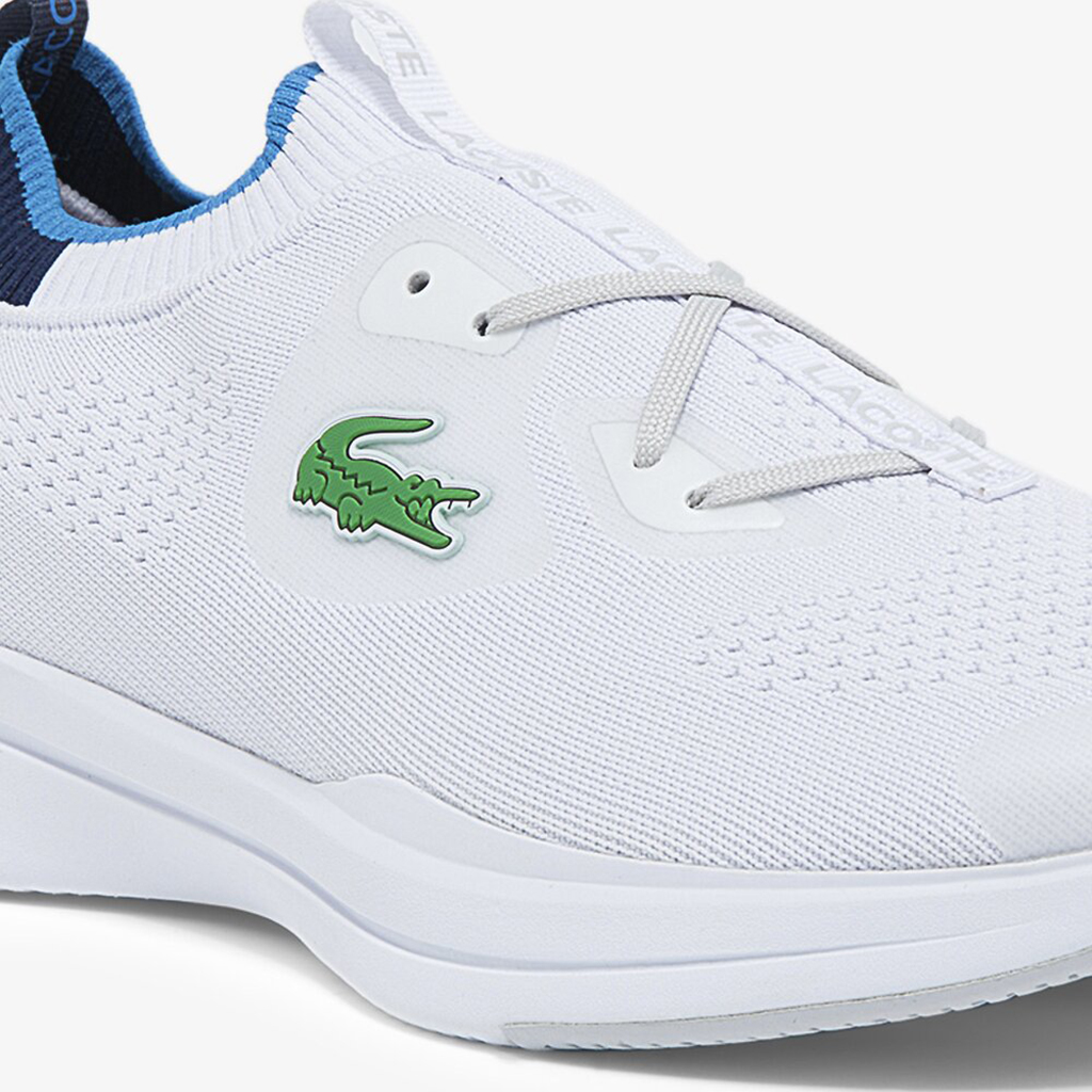 Giày thể thao nam Lacoste Run Spin Knit – Trắng