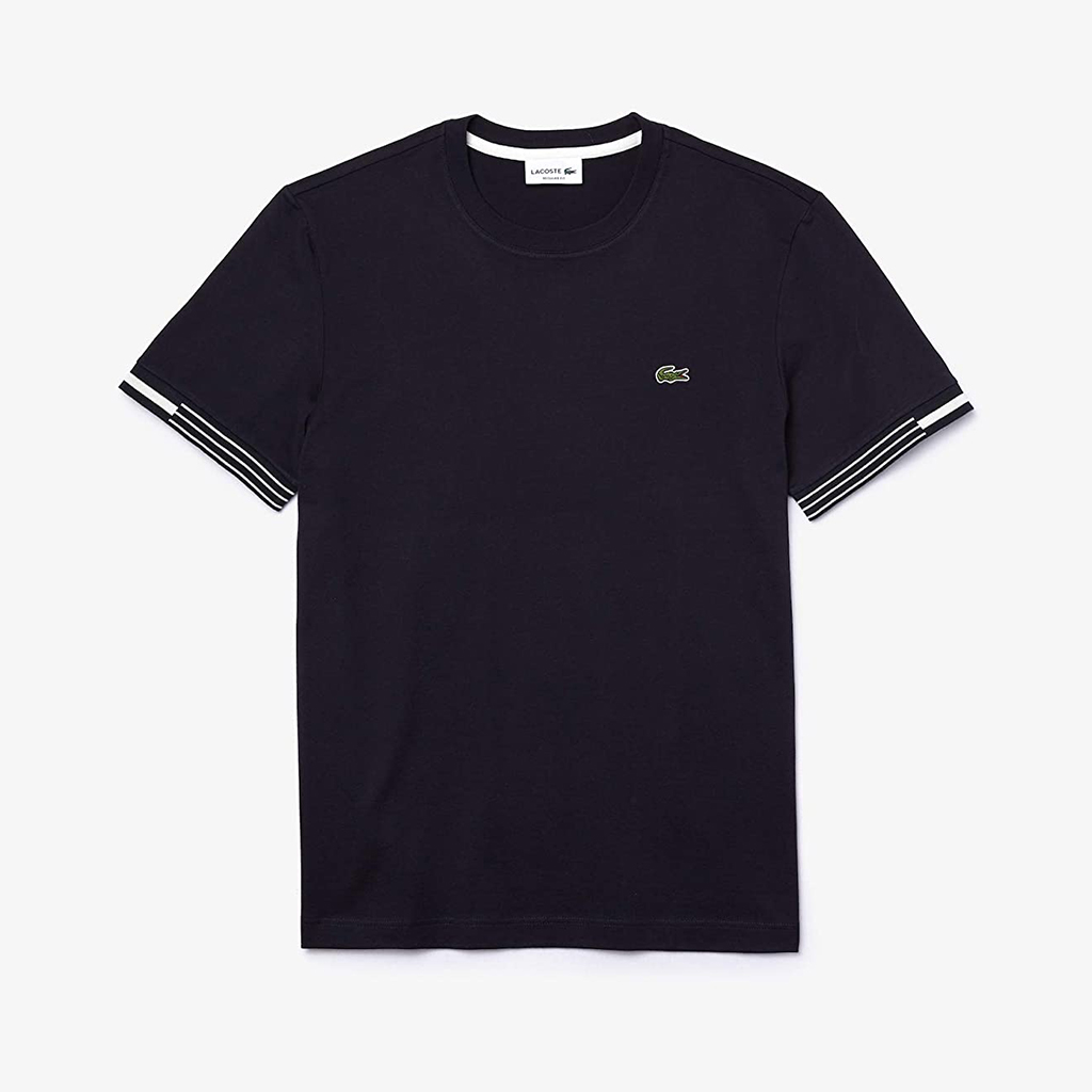 Áo Lacoste Short Sleeve Jersey Cotton T-Shirt – Xanh Navy