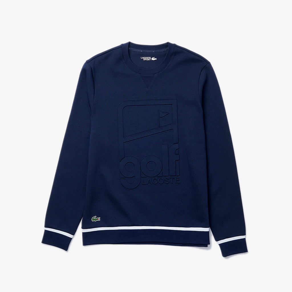 Áo nỉ Lacoste SPORT Crewneck Printed Golf – Xanh Navy