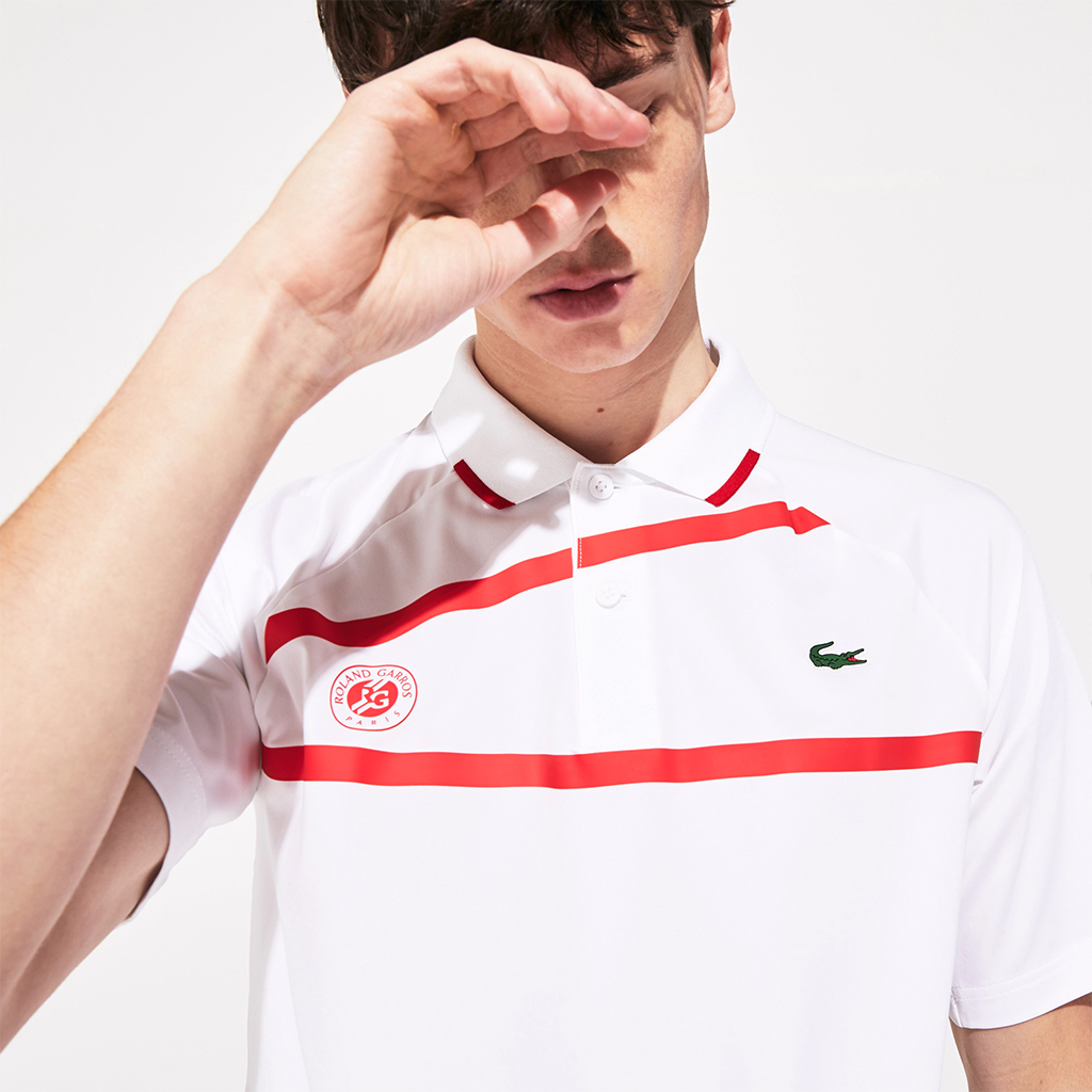 Áo Lacoste SPORT Roland Garros x Novak Djokovic Polo (Regular) – Trắng