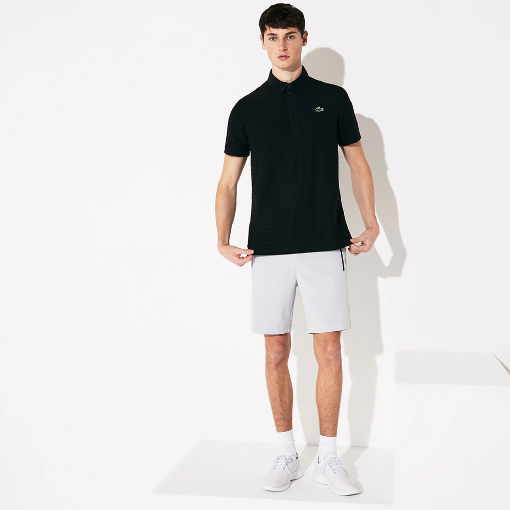 Áo Lacoste Mens SPORT Polo (Regular Fit) – Đen