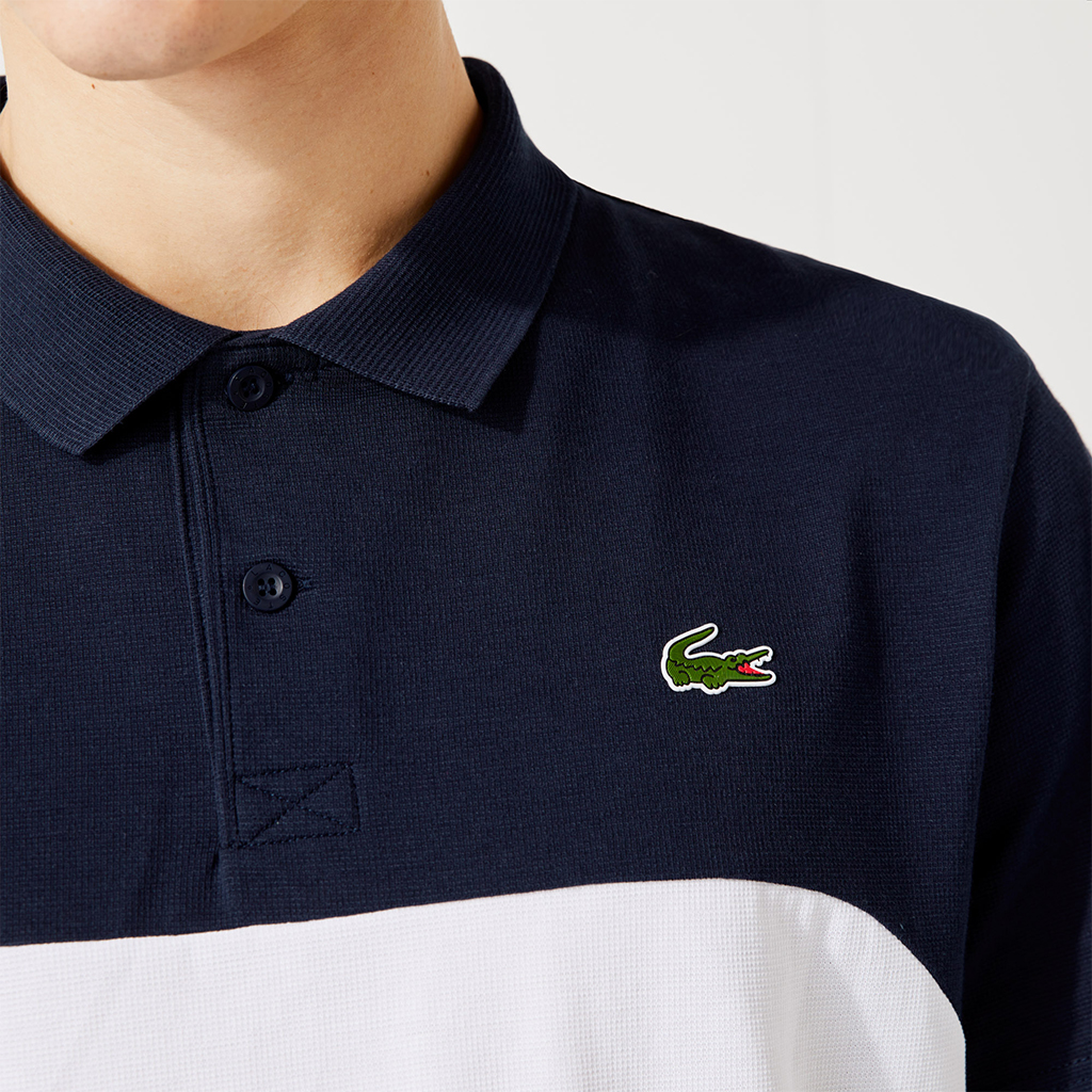 Áo Lacoste SPORT Ultra-Light Colourblock Tennis Polo – Navy/Trắng