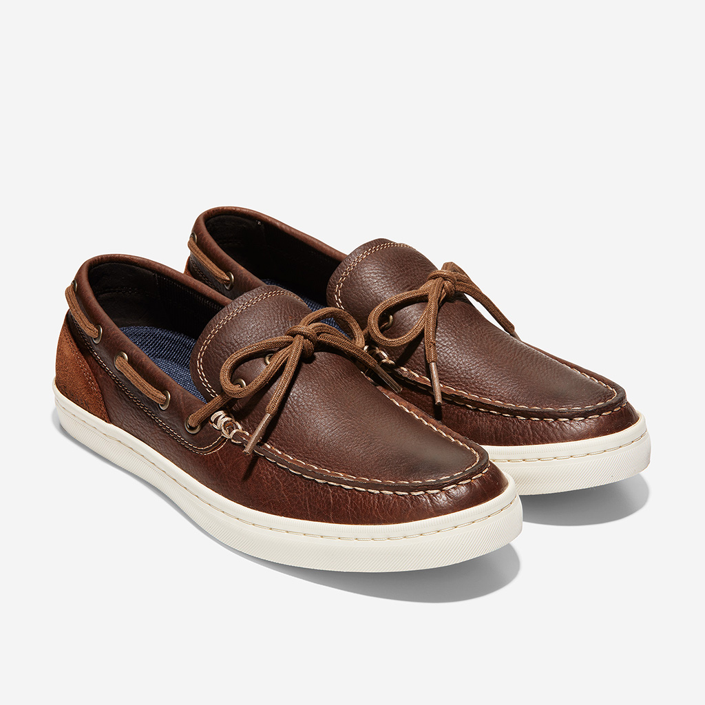 Giày Cole Haan Nantucket Deck Camp Moc Loafer – Nâu gỗ