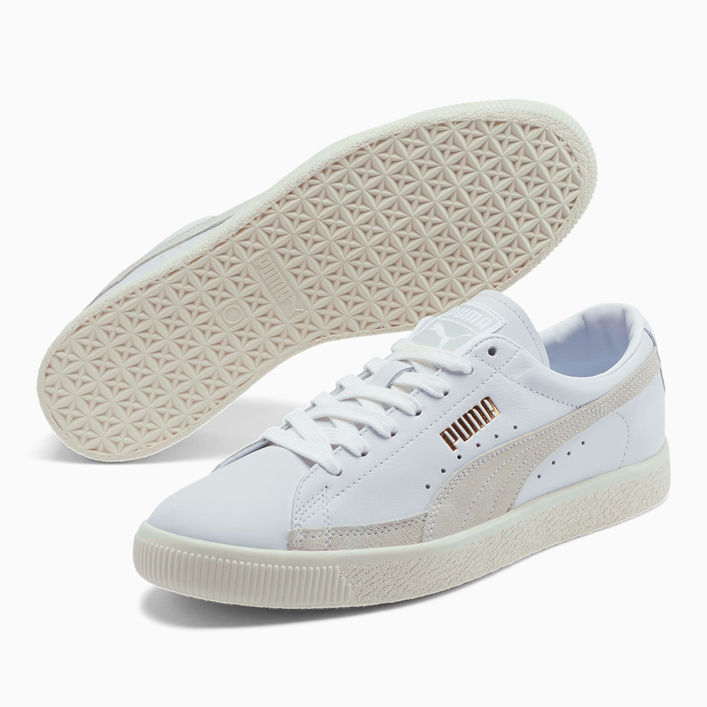 Giày Puma Basket 90680 Lux – Trắng Neon