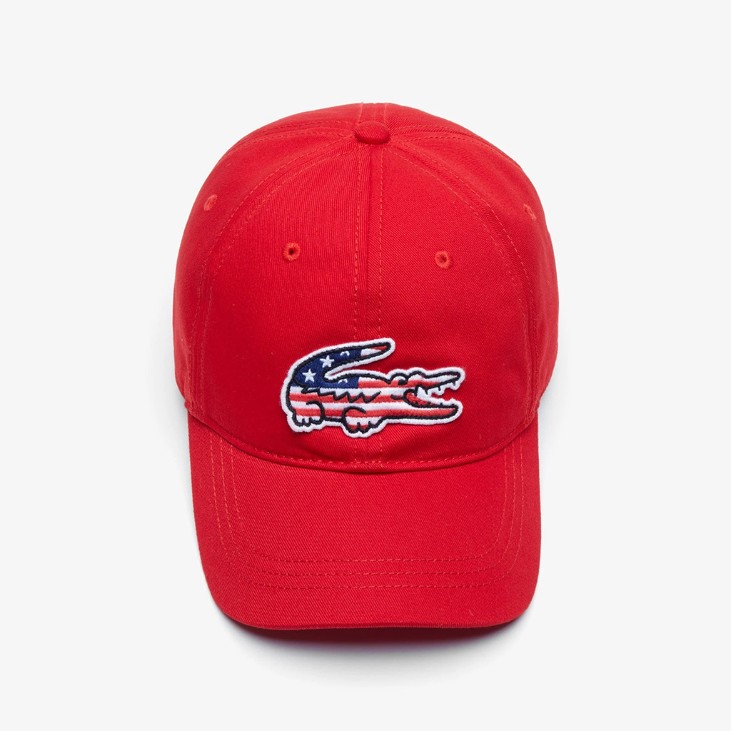 Mũ Lacoste American Flag Croc – Đỏ