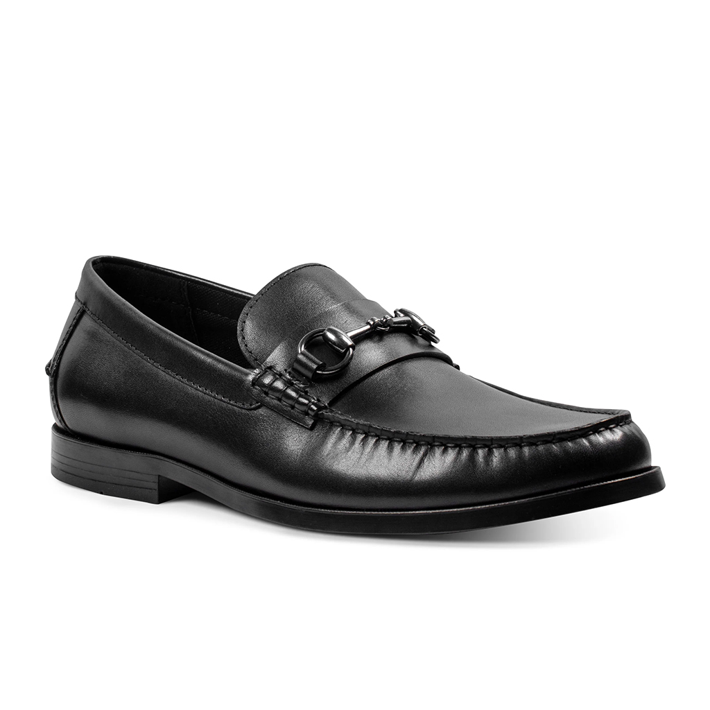 Giày tây nam Rockport Whit Classic Bit Loafers - Đen