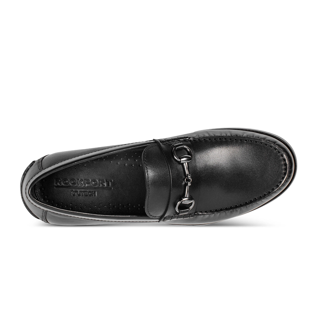 Giày tây nam Rockport Whit Classic Bit Loafers - Đen