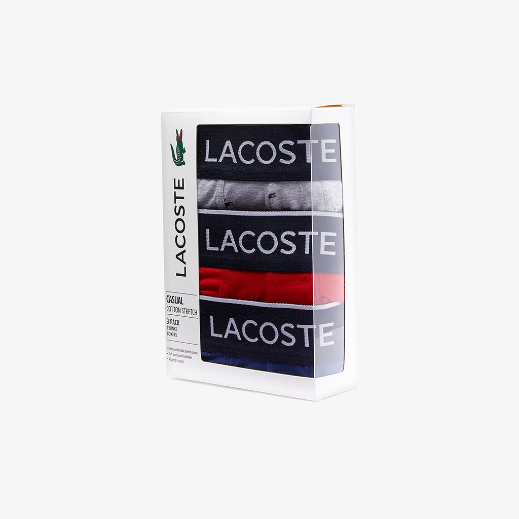 Quần lót boxer nam Lacoste – 5H3411-51-W3T (1 Set gồm 3 chiếc)