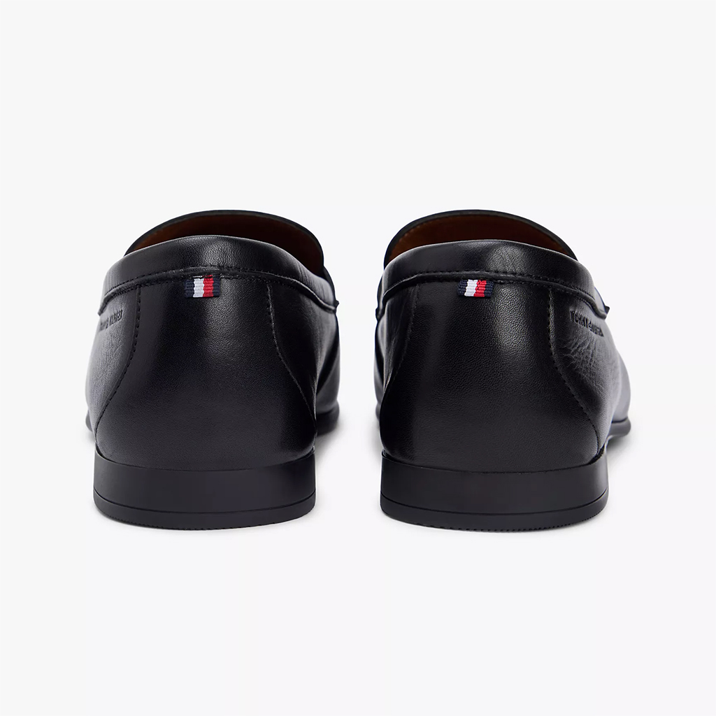 Giày lười nam Tommy Hilfiger Leather Loafer 05849 – Màu đen