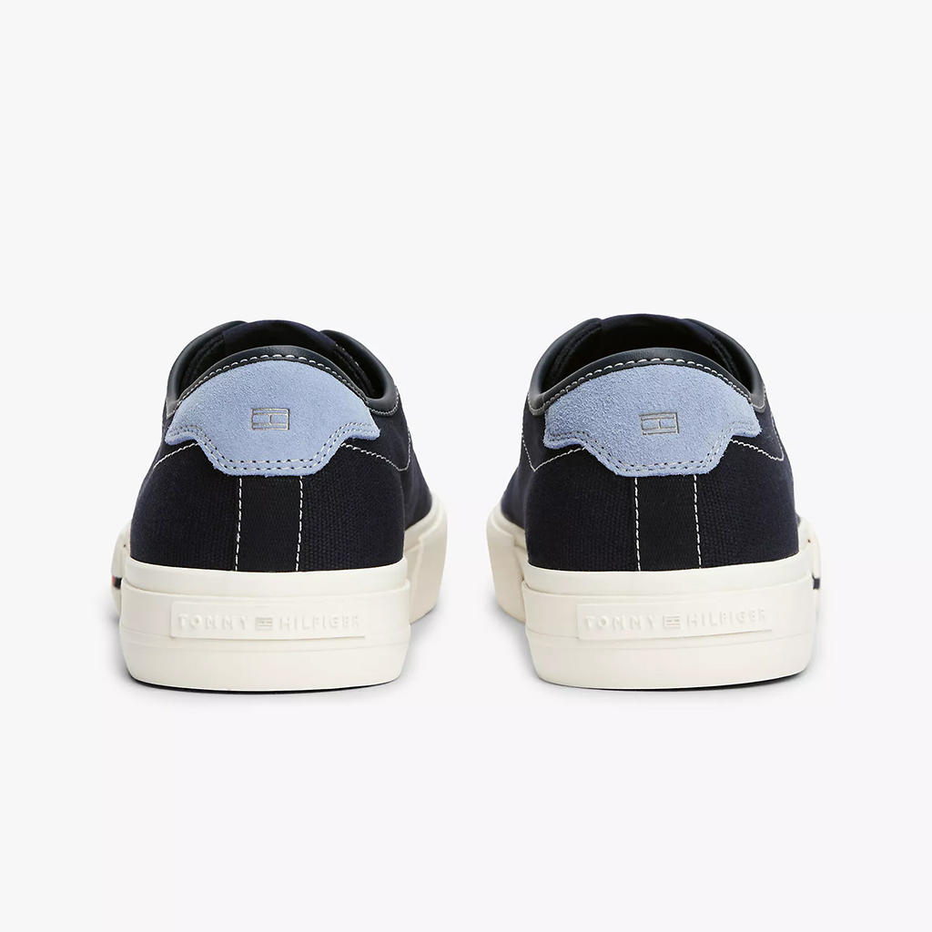 Giày thể thao nam Tommy Hilfiger Signature Canvas – Màu Xanh Navy