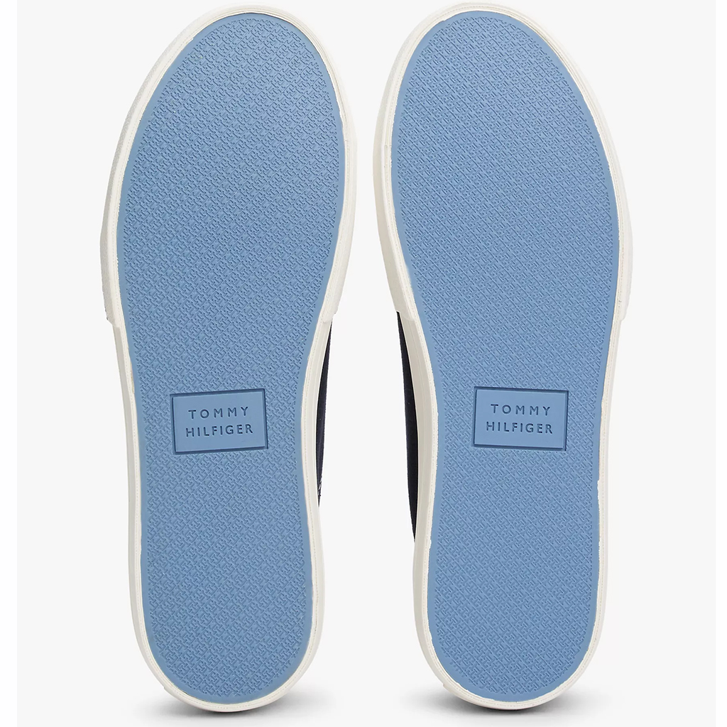 Giày thể thao nam Tommy Hilfiger Signature Canvas – Màu Xanh Navy