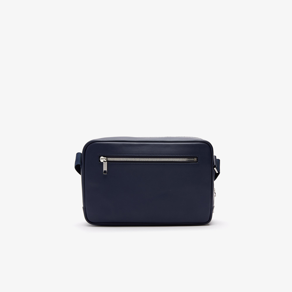 Túi đeo chéo Lacoste Lettered Rectangular – Đen/Navy