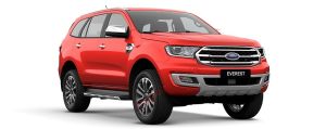 Ford Everest màu đỏ cờ