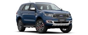 Ford Everest màu xanh pha lê