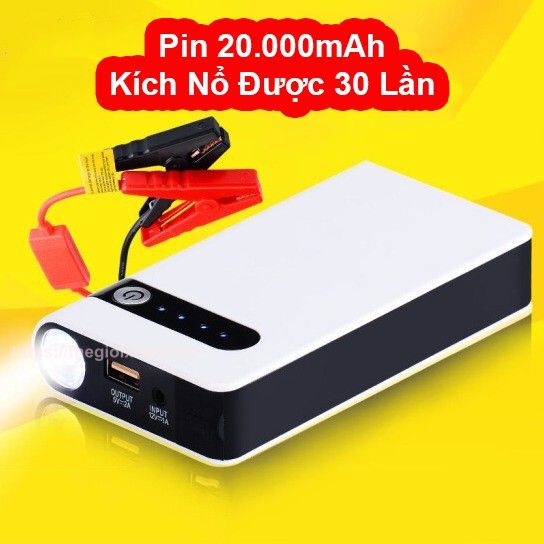 Bộ kích nổ ô tô mini cầm tay kiêm sạc dự phòng cho điện thoại