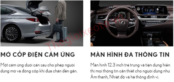 các tính năng trên Lexus ES 250 2022