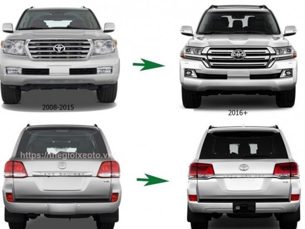 độ nâng đời Land Cruiser 2008 - 2015 lên 2016-2021