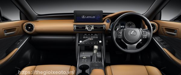 Không gian nội thất trên Lexus IS 2022
