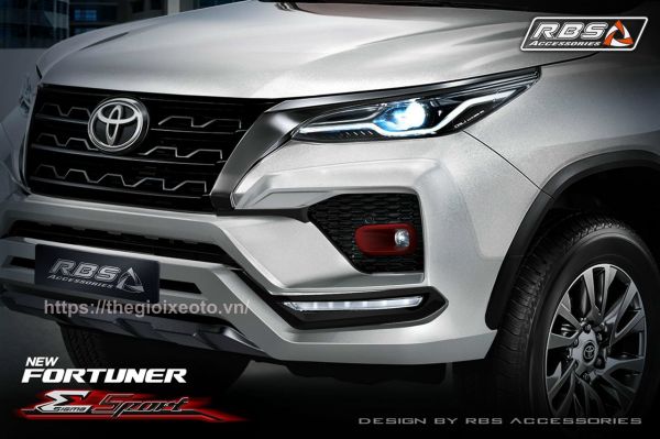 ốp cản trước Body kit RBS độ cho xe Fortuner 2021