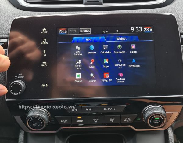 Cài đặt youtube, bản đồ google map, tính năng của Android cho xe Honda