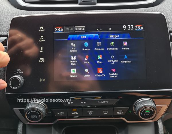 Cài đặt youtube, bản đồ google map, tính năng của Android cho xe Honda