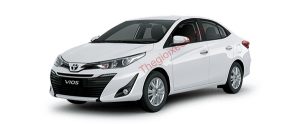 Toyota Vios màu trắng