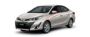 Toyota Vios màu vàng cát