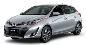 Toyota Yaris màu bạc (1D4)
