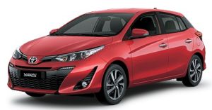 Toyota Yaris màu đỏ đun (3R3)