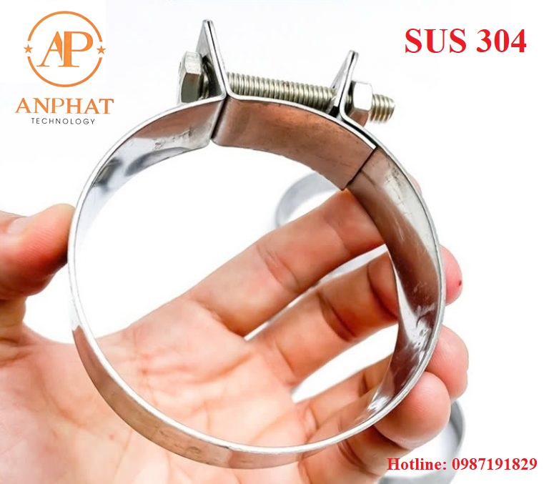 Đai Siết BuLong chuẩn inox 304 ( SIZE 25mm - 350mm )