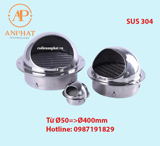 Chụp thông hơi D200 ( chuẩn inox 304)