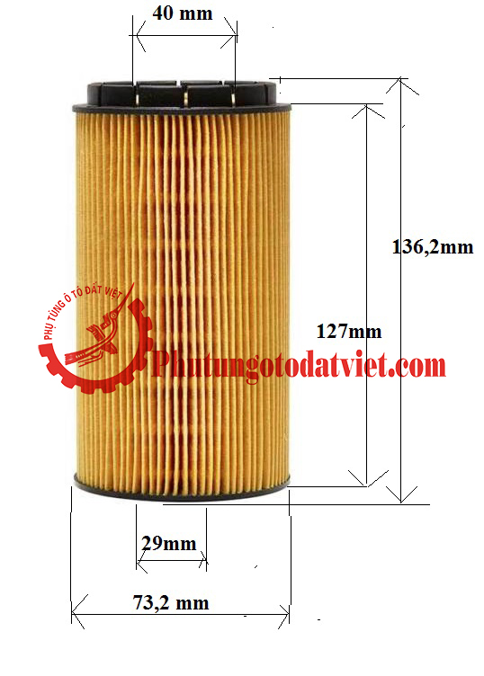 Lọc dầu máy xe ô tô Audi A8 | Lọc nhớt | 07C115562E