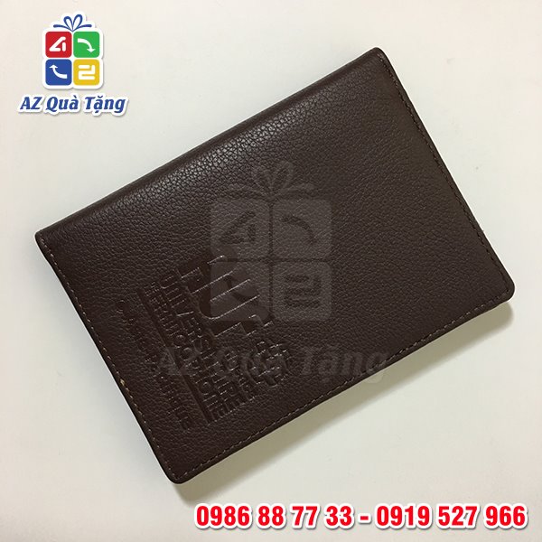 Ví Da Đựng Namecard In Logo AUF - AZ Quà Tặng - 2