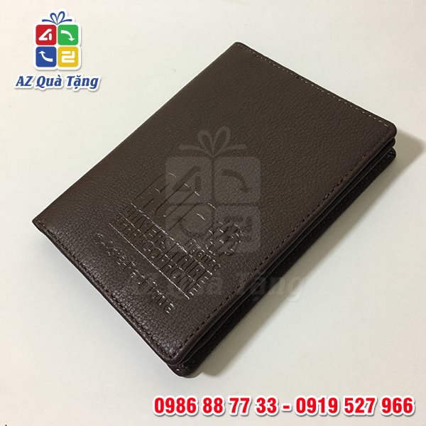 Ví Da Đựng Namecard In Logo AUF - AZ Quà Tặng - 3
