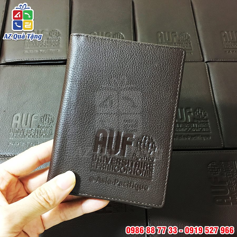 Ví Da Đựng Namecard In Logo AUF - AZ Quà Tặng - 6