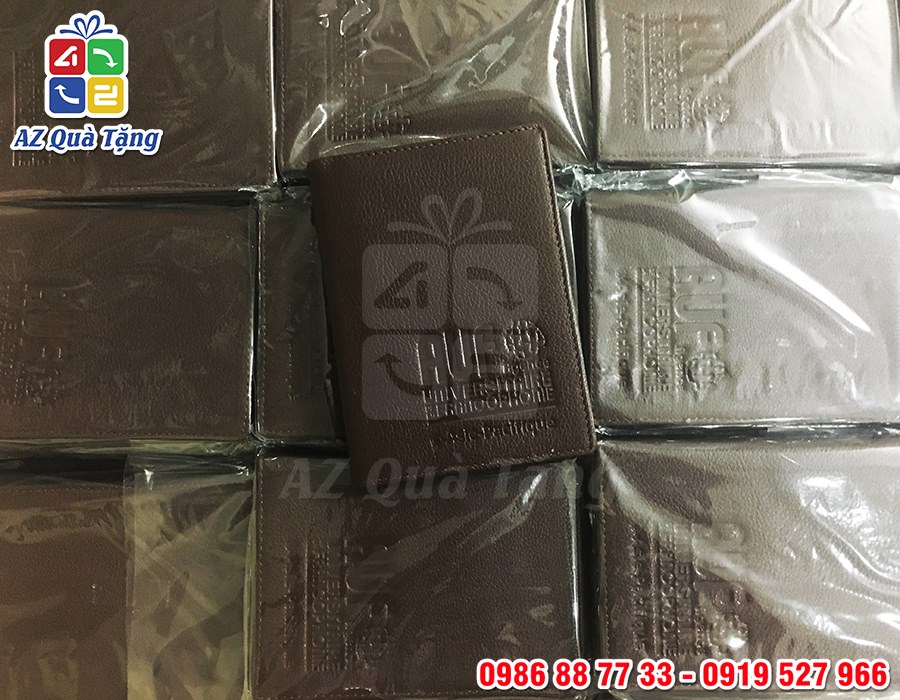 Ví Da Đựng Namecard In Logo AUF - AZ Quà Tặng - 8