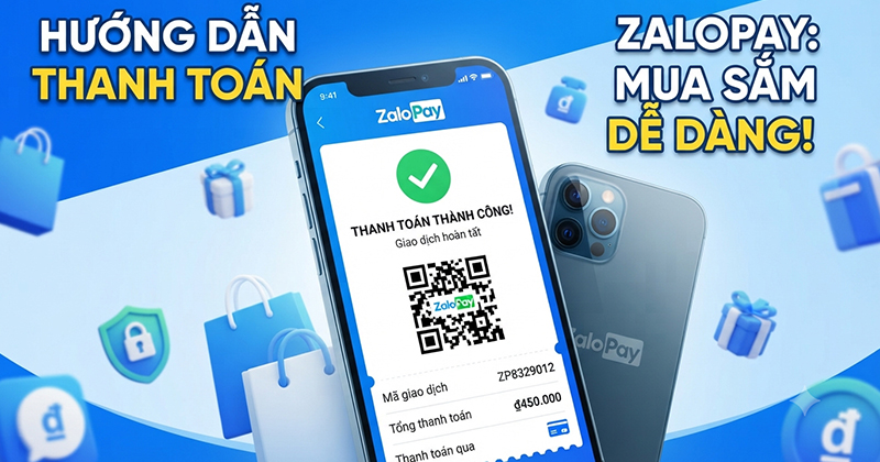 CÁC BƯỚC THANH TOÁN ĐƠN HÀNG BẰNG ZALO PAY