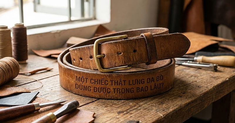 MỘT CHIẾC THẮT LƯNG DA BÒ DÙNG ĐƯỢC TRONG BAO LÂU?