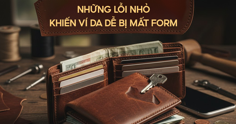NHỮNG LỖI NHỎ KHIẾN VÍ DA DỄ BỊ MẤT FORM