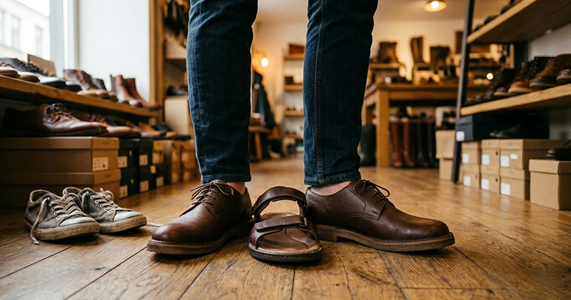 Cách Chọn Giày và Dép Da Cho Người Chân Bè