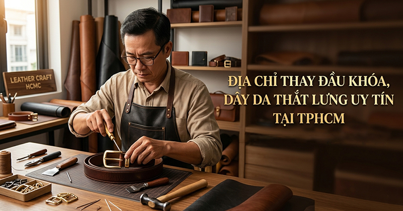 Địa Chỉ Thay Đầu Khóa, Dây Da Thắt Lưng Uy Tín Tại TPHCM