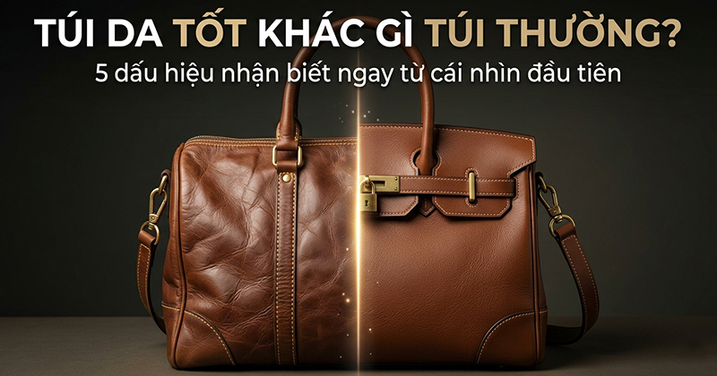 Một Chiếc Túi Da Tốt Khác Gì So Với Chiếc Túi Thường?