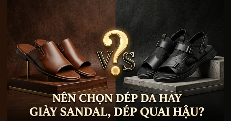Nên Chọn Dép Da Hay Giày Sandal, Dép Quai Hậu?